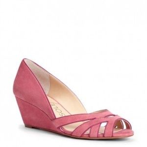 Sole society suede wedge sandals.